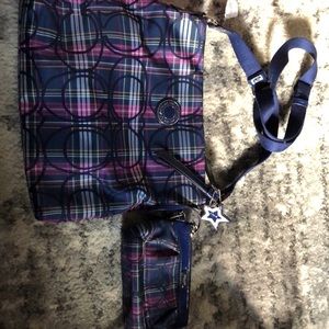 Coach purse and wristlet